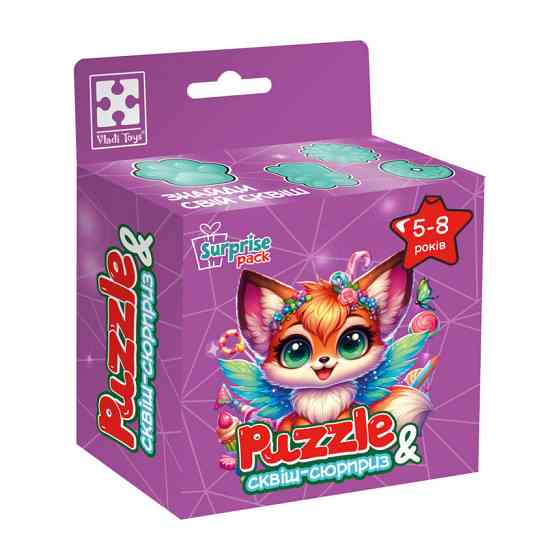 Дитячі пазли з сюрпризом "Лисеня" VT8030-10, 180 деталей Вінниця