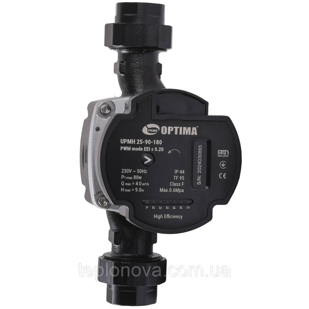 Насос циркуляционный энергосберегающий  Optima PRIME UPMH 25-90AUTO 180мм + гайки Черновцы - изображение 2