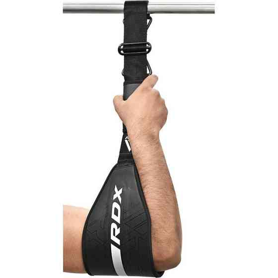 Петлі підвісні (петлі Береша) RDX F6 KARA Gym Workout Abs Straps Black/White Каменское