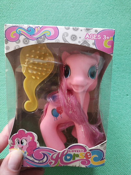 Іграшка рожевий єдиноріг з гребінцем, розмір 11*5см Київ - фото 1