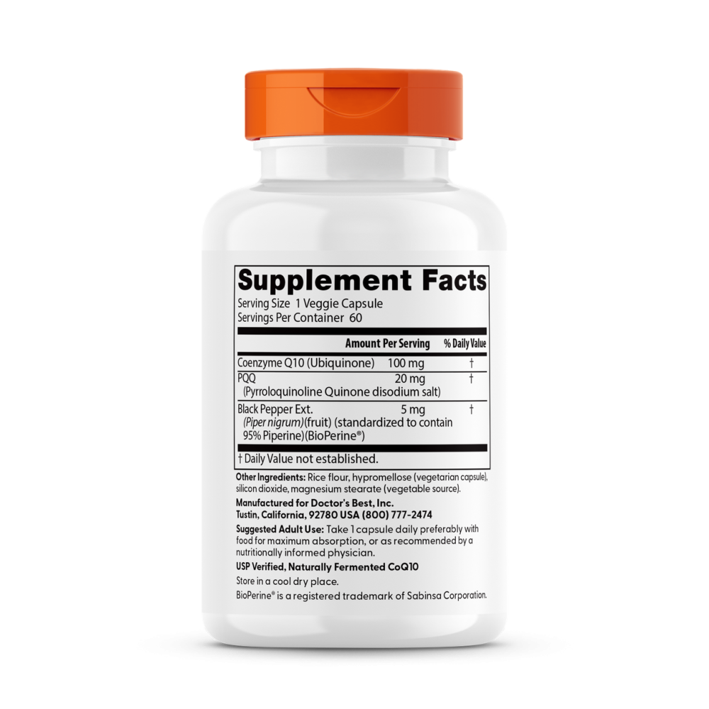 Коензим CoQ10 плюс PQQ Doctor's Best High Absorption CoQ10 60 капс Київ - фото 2
