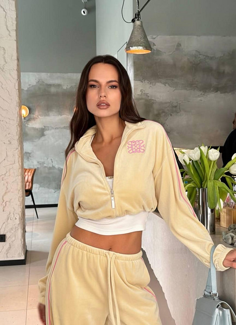 Женский стильный повседневный влюровый костюм двойка Лимонный, 46/48 Одесса - изображение 2