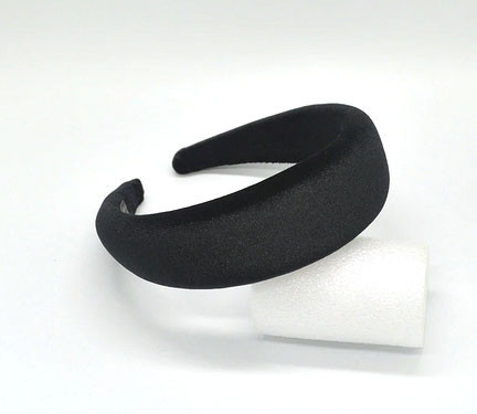 Обруч для волос широкий черный Киев - изображение 2