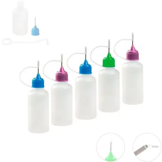 Пластикові пляшечки 30 мл з металевим носиком 5 шт Київ