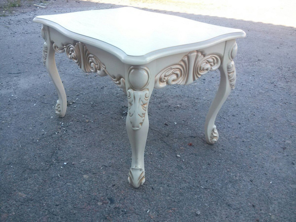 Стіл журнал Скарлетт 100*60, слонова кістка+патина Киев - изображение 2