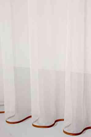 Кухонный комплект VR-Textil № 038к шторки и тюль коричневый с бежевым 280х170 см (50-811) Киев