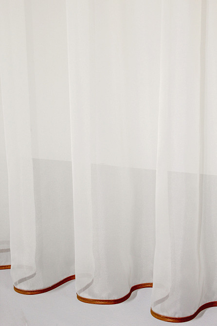 Кухонный комплект VR-Textil № 038к шторки и тюль коричневый с бежевым 280х170 см (50-811) Киев - изображение 5