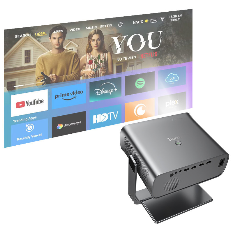 Проектор HOCO DT5 Smart electric focus projector(1080P Android version) Київ - фото 5