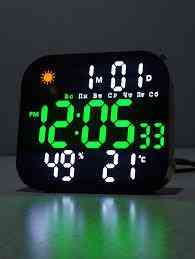Часы DS-3828L с LED дисплеем, будильником, календарем, термометром и современным стильным дизайном Одесса