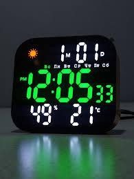 Годинник DS-3828L з LED дисплеєм, будильником, календарем, термометром та сучасним стильним дизайном Одеса - фото 1
