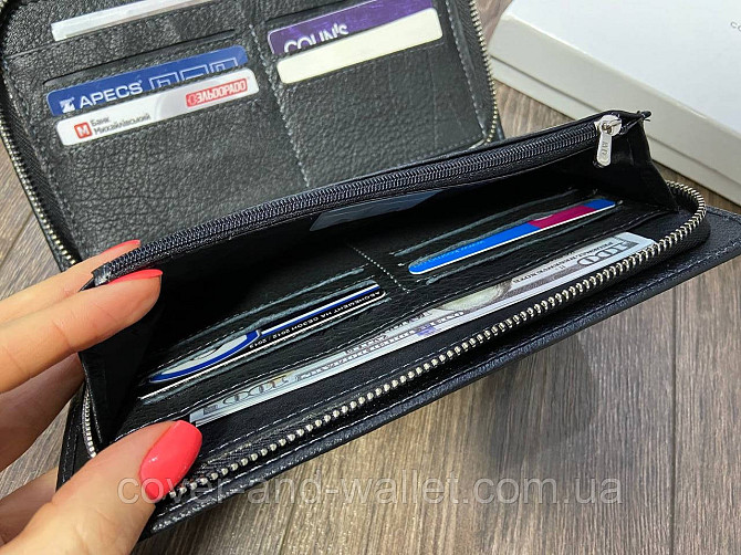 Великий чоловічий клатч на блискавці з ручкою з натуральної шкіри MD Leather 7m-179 Київ - фото 4