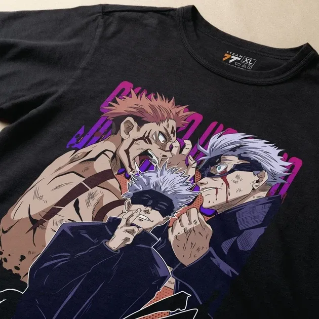 Футболка для підлітка хлопчика з принтом Магическая битва Сатору і Сукуне Розмір 160 Anime10953 Дніпро - фото 3