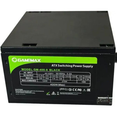 Блок живлення Gamemax GM-400-8CM Black Вінниця - фото 1