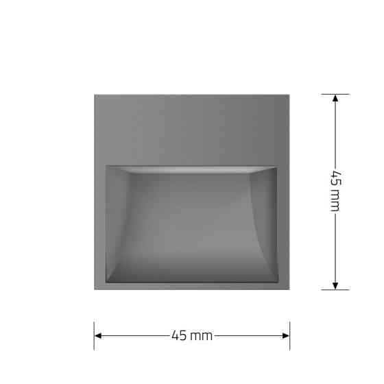 LIVOLO Механізм світильник для сходів підлоги, сірий, 2700K, 220В, 0.35Вт Livolo (VL-FCL1-2IP) Киев