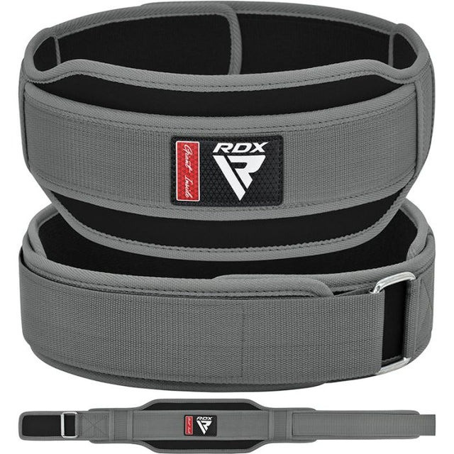 Пояс для важкої атлетики RDX RX5 Double Belt неопреновий Grey XL Кам'янське - фото 2