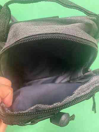 Мужская сумка тактическая через плечо 40 на21см 3 кармана спереди и 2 кармашки боковых серый Киев