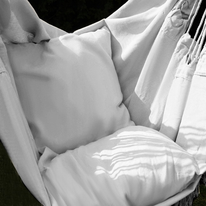 Подвесное Кресло - гамак бразильский с 2 подушками Gardlov (23671) Серый Нововолынск - изображение 9