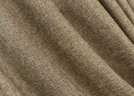 Комплект готовых штор VR-Textil Лен Мешковина № 1768ш Миндальный 150х275см 2 шт (33-0779) Киев