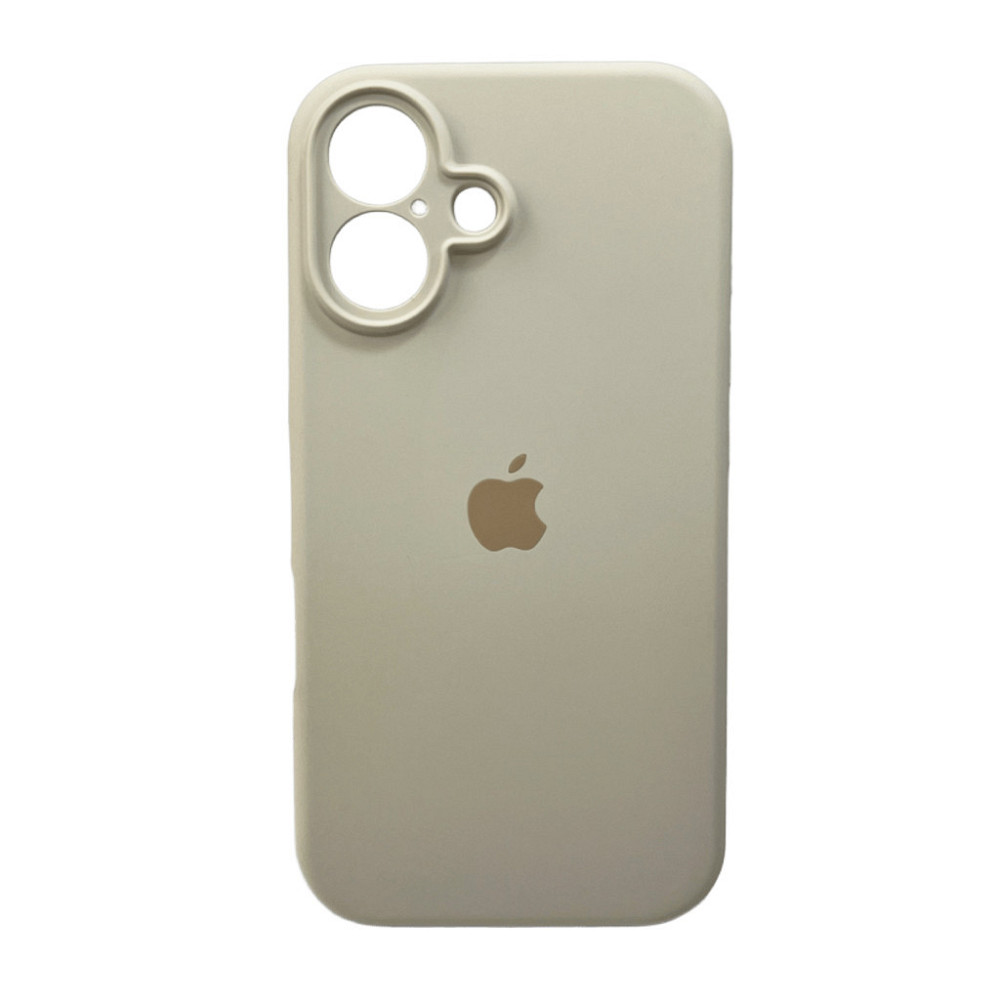 Чохол для смартфона Silicone Full Case AA Camera Protect for Apple iPhone 16 9,Antique White Київ - фото 1