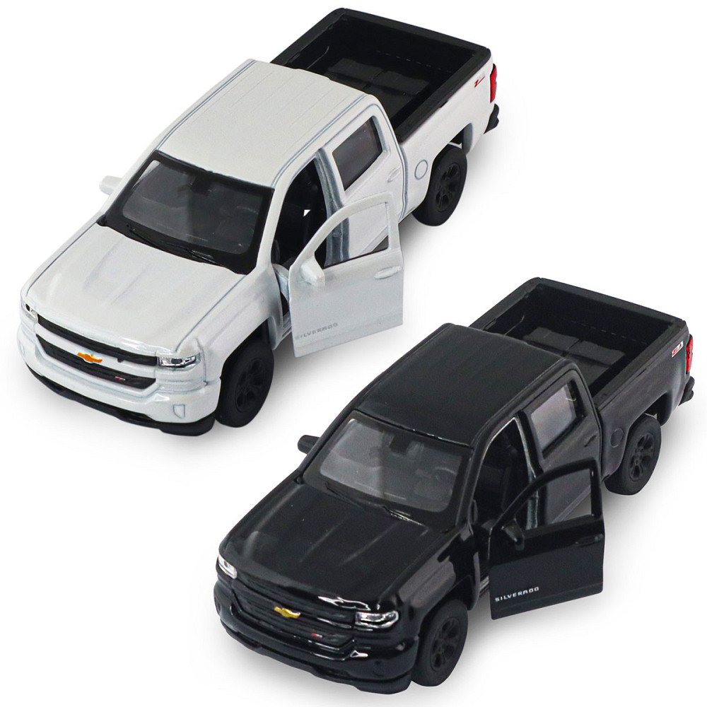 Автомодель - Chevrolet Silverado 2017 (перламутрово-білий, чорний) Дніпро - фото 15