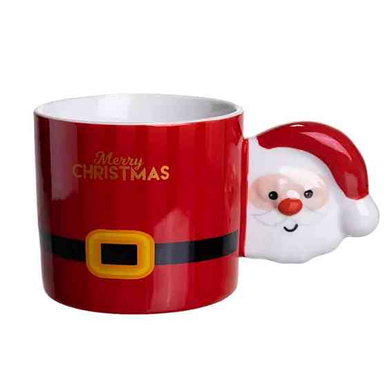 Чашка порцелянова новорічна Merry Christmas 400 мл Червона Yiwu FM-CS-51R Київ