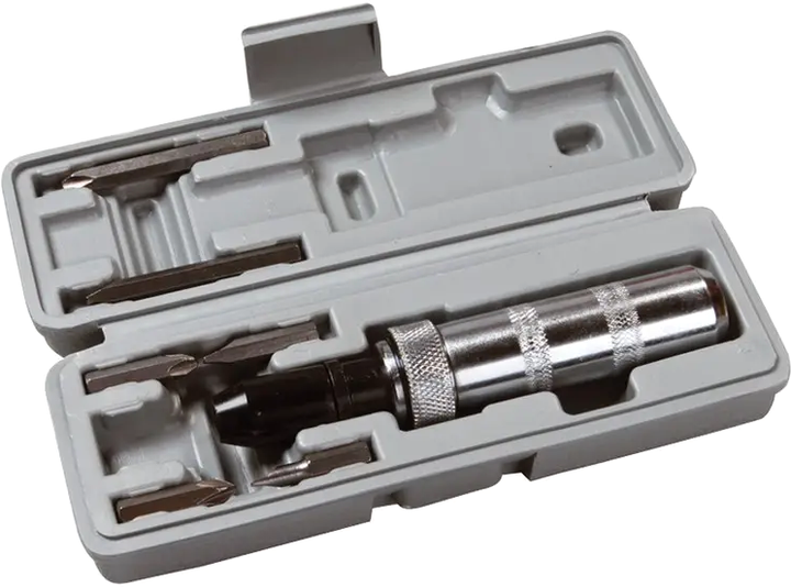 Викрутка ударно-поворотна + 6 насадок в кейсі Харків - фото 2