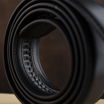 Ремінь Vintage Чоловічий з латунною пряжкою Чорний (20310) Вінниця - фото 7