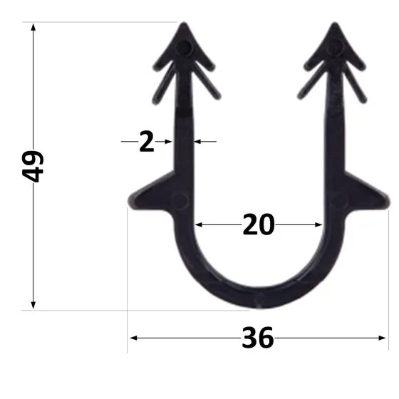 Скоба якорная Thermo Alliance 50 мм для такера (пачка 300 шт.) Киев