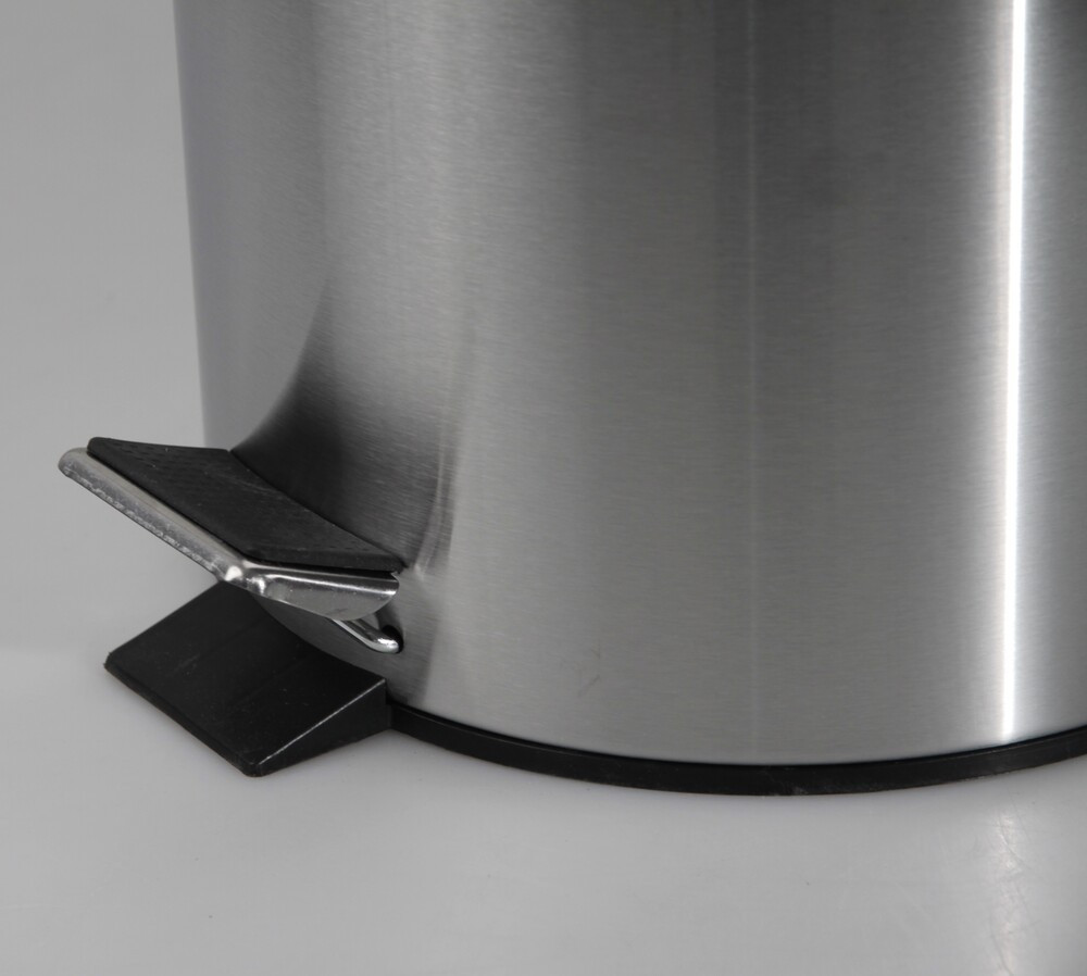 Відро для сміття кругле Zerix Solo-TC0105 SS Color 5 л колір неіржавка сталь (ZX5897) Харків - фото 8