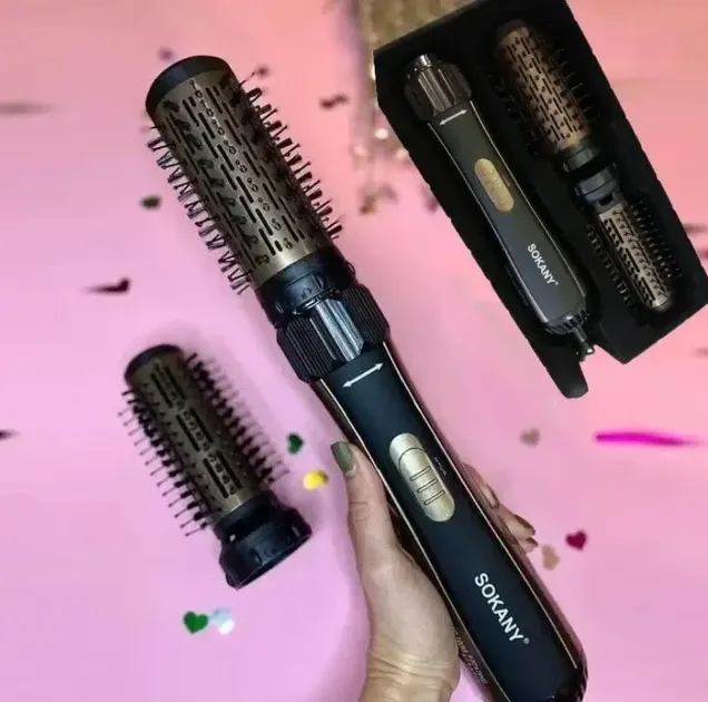 Обертаюча щітка для волосся SD-903, 1000 Вт, 2 швидкості та температури, функція холодного повітря, шнур 360° Одеса - фото 4