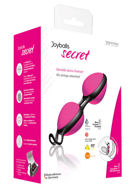 Вагінальні кульки Joyballs secret, pink-black Sex Aura Київ - фото 2