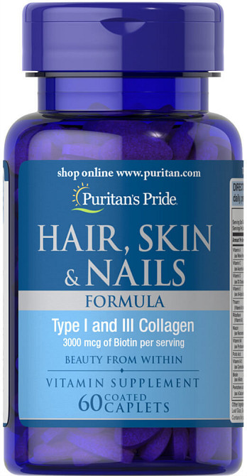Hair, Skin &amp; Nails Formula 60 caplets Луцьк - фото 1