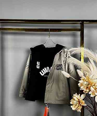 Демисезонная двусторонняя куртка для мальчиков на 7,8,9,10 лет Николаев