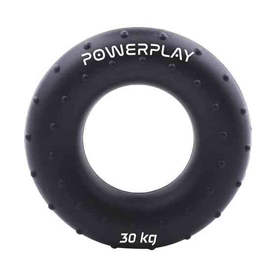 Эспандер кистевой силиконовый PowerPlay PP-4338 Hand Grip Hard 30 кг. Черный Киев