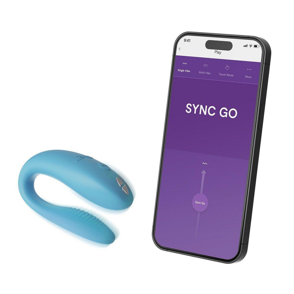 Смарт-вібратор для пар We-Vibe Sync GO Turquoise, тревел-кейс, пульт ДК Sex Aura Київ - фото 5