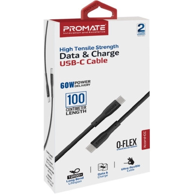 Дата кабель USB-C to USB-C xcord-cc.black Promate (xcord-cc.black) Вінниця - фото 2