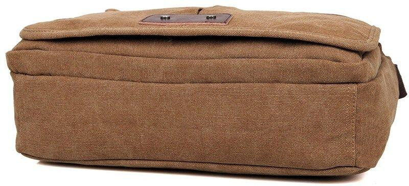 Сумка мужская Vintage 14445 текстильная Коричневая Киев - изображение 2