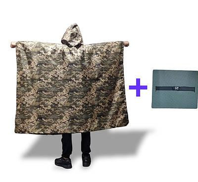 Пончо дощовик мультикам на Мембрані водонепроникний проклеєний тактичний камуфляжний накидка водозахисна Одеса - фото 1