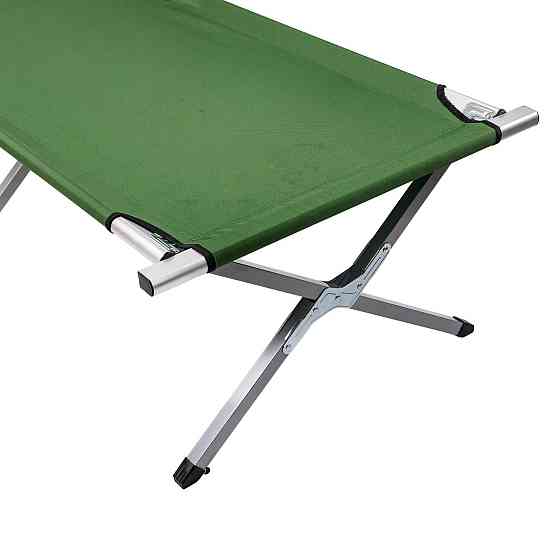 Lugi Лежак розкладний туристичний 190х70х44 см похідна розкладачка складна Зелена SJ-0021 Київ