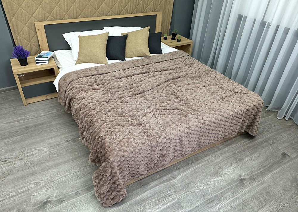 Плед-покривало 210х210 см (+-5см) Соти Мокко (87-206) Київ - фото 3