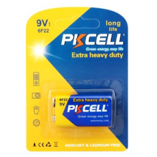 Батарейка солевая PKCELL 9V/6LR61, крона, 1 штука в блистере цена за блистер, Q10 Полтава
