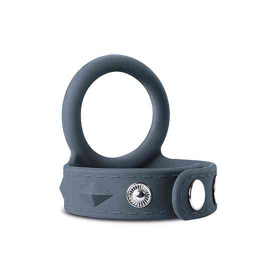 Подвійне ерекційне кільце Boners Cock & Ball Strap L, регулювання діаметра, 3,5–6 см Sex Aura Київ