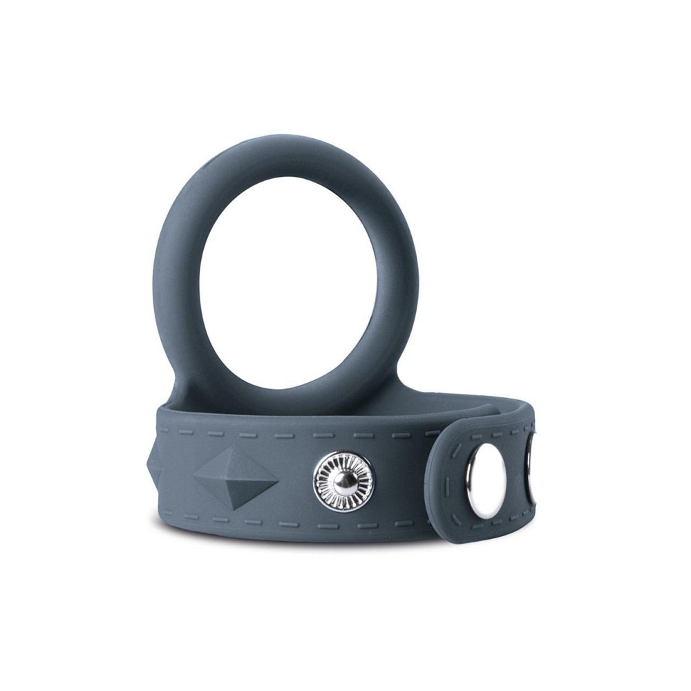 Подвійне ерекційне кільце Boners Cock & Ball Strap L, регулювання діаметра, 3,5–6 см Sex Aura Київ - фото 1