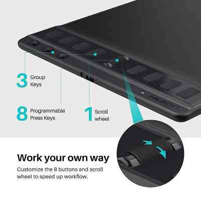 Графический планшет Huion Inspiroy 2 M (H951P) Винница