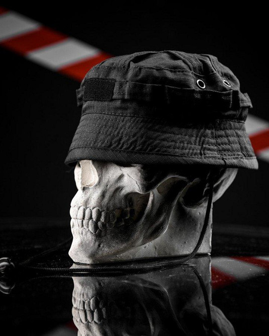 Тактична панама чорна 7.62 ВТ1156 Одеса - фото 1