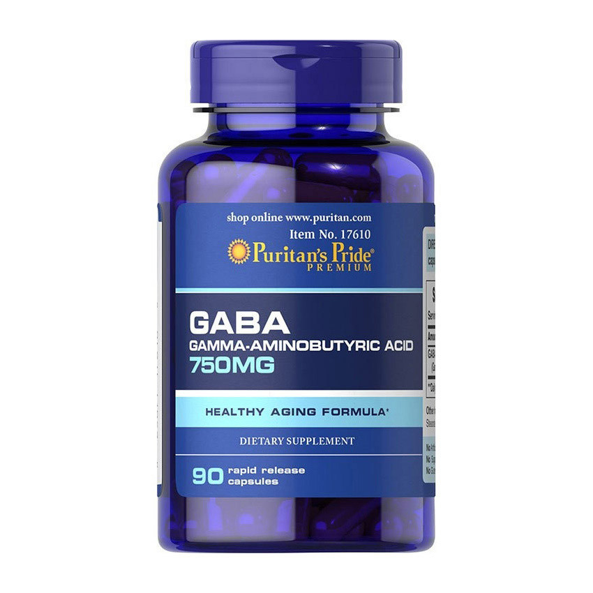GABA (Gamma Aminobutyric Acid) 750 mg (90 capsules) Луцьк - фото 1