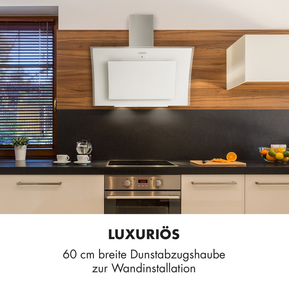 Вытяжка Sabia 90 90см 600м³/ч Светодиоды 3 уровня мощности белый белый (Германия, читать описание) Ровно - изображение 2