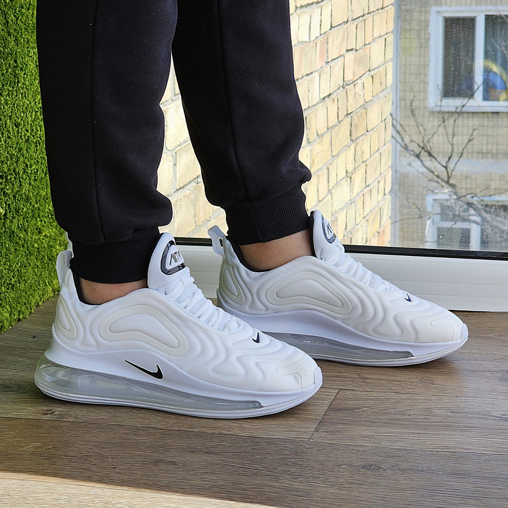 Кросівки Nike 720 Білі Чоловічі Найк з Амортизацією Тканинні Літні (розміри: 40,41,42,43,44,45) Відео Огляд Дніпро - фото 7