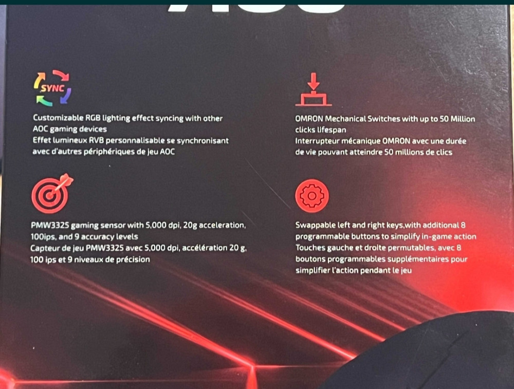 Нова Ігрова Ведмедик: AOC GM500 RGB на механічних свічках OMRON. І Київ - фото 3