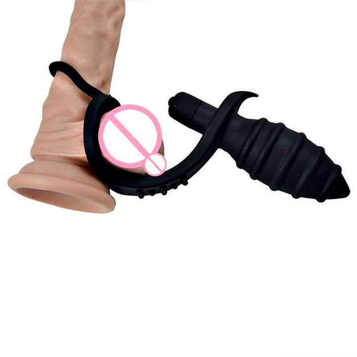 Унікальний Вібромасажер для анальної стимуляції та масажу простати 10-ти частотний 3.6 см - Чорний Вінниця - фото 5